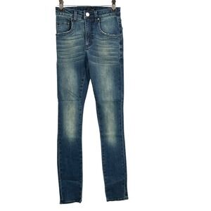Universal Standard Vintage Logan High Rise Jeans Distressed Blue‎ Size 00 New